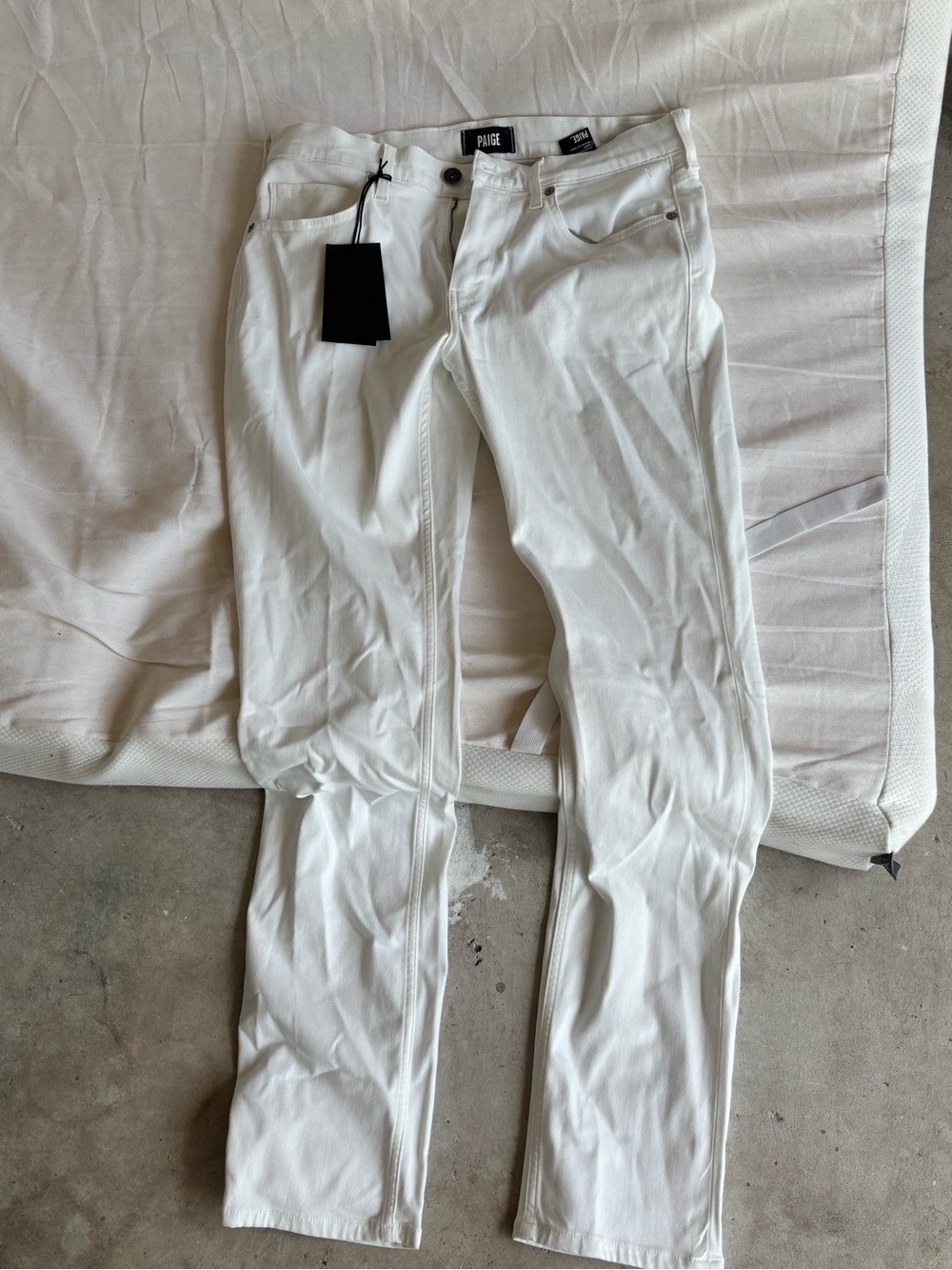 PAIGE MENS - Classic White Denim Jeans